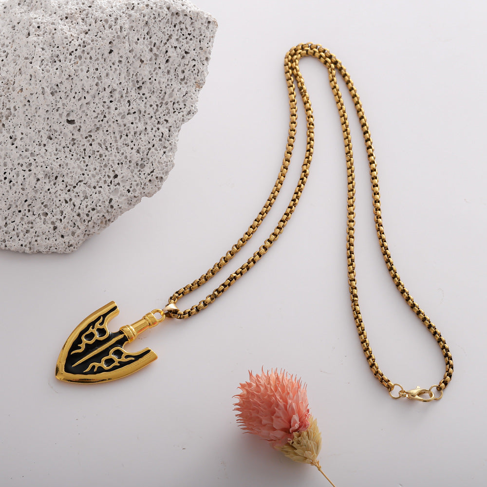 Chic Stone Sea Arrow Necklace