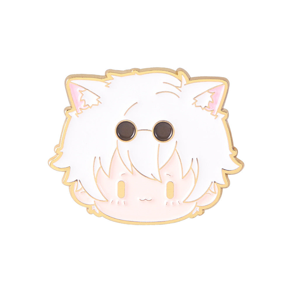 Cute Anime Gojo Keychain Brooch Pendant