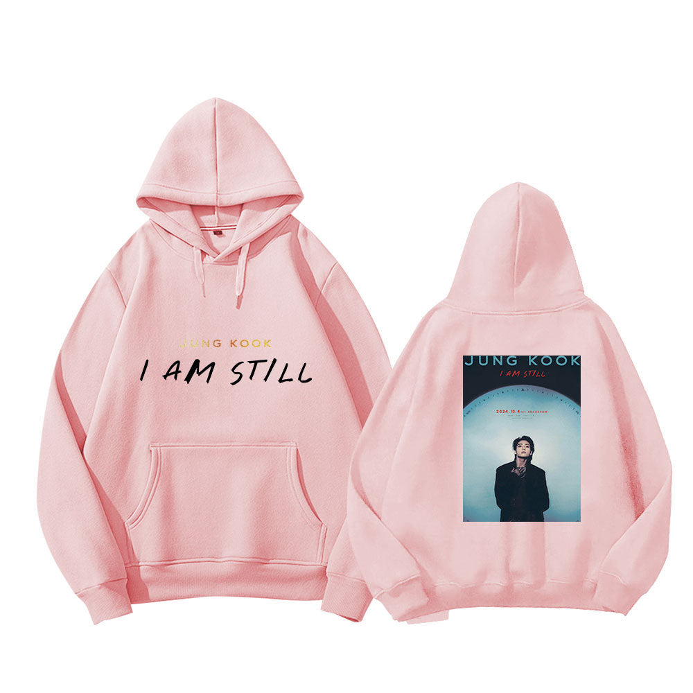 KPOP IAM STILL Logo Printed Hoodie