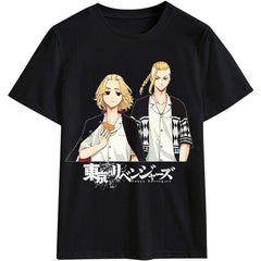 Unisex Tokyo Anime Pattern Loose T-shirt