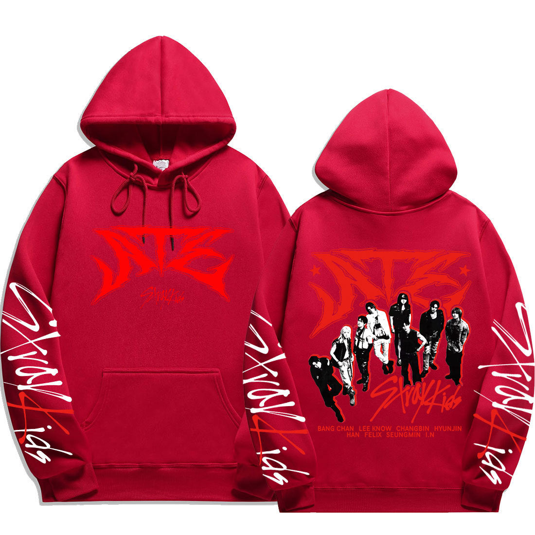 KPOP Atz Graphic Printed Loose Hoodie