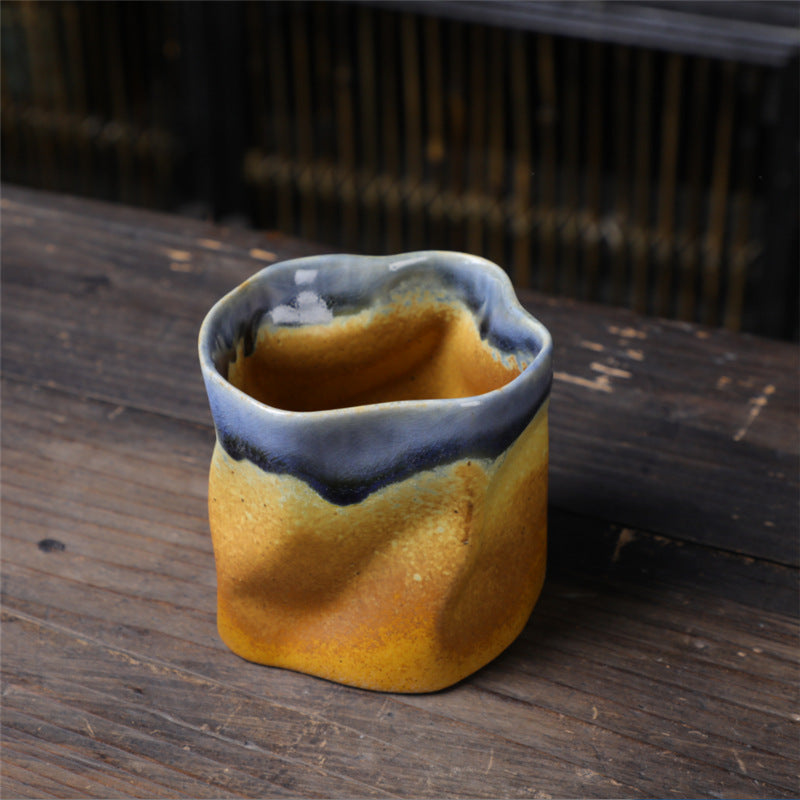 Retro Ceramic Irregular Pottery Mug