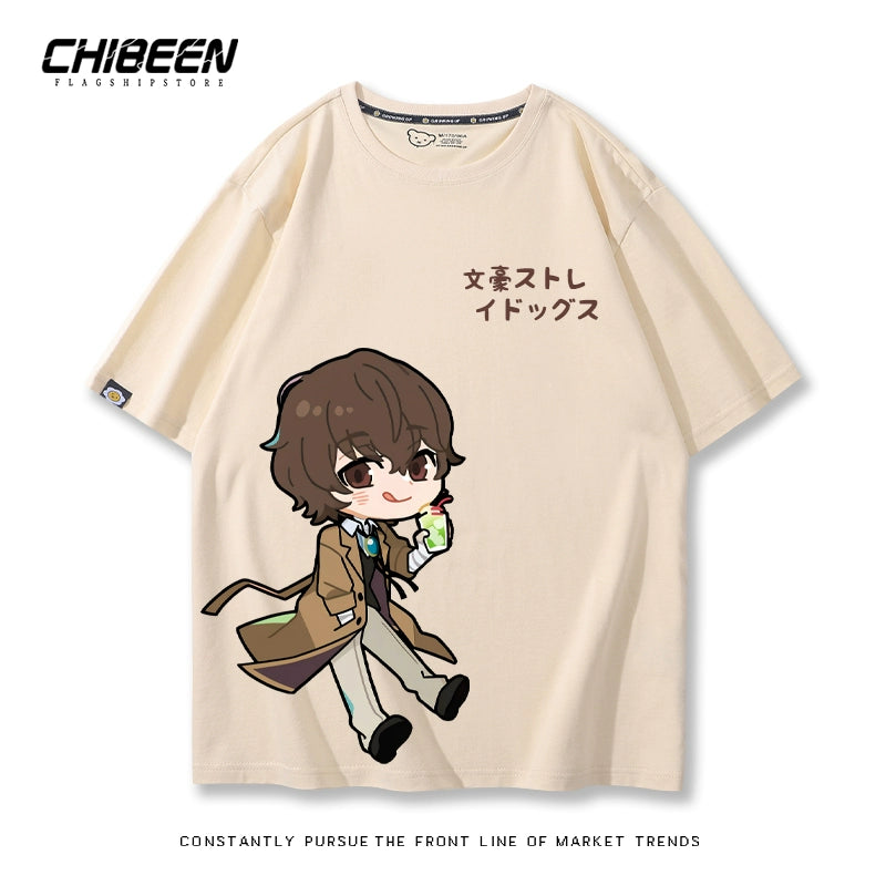 Versatile Dazai Anime Short Sleeve Summer T-Shirt