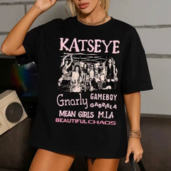Beautiful Chaos Cotton Washed Crew Neck T-shirt