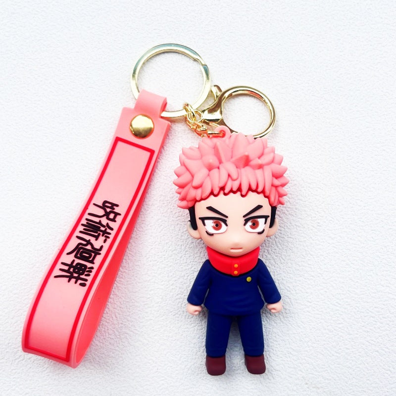 Anime Figure Soft Rubber Keychain Pendant