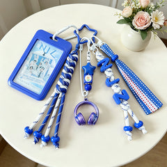 NJZ Card Holder Pendant Bag Charm