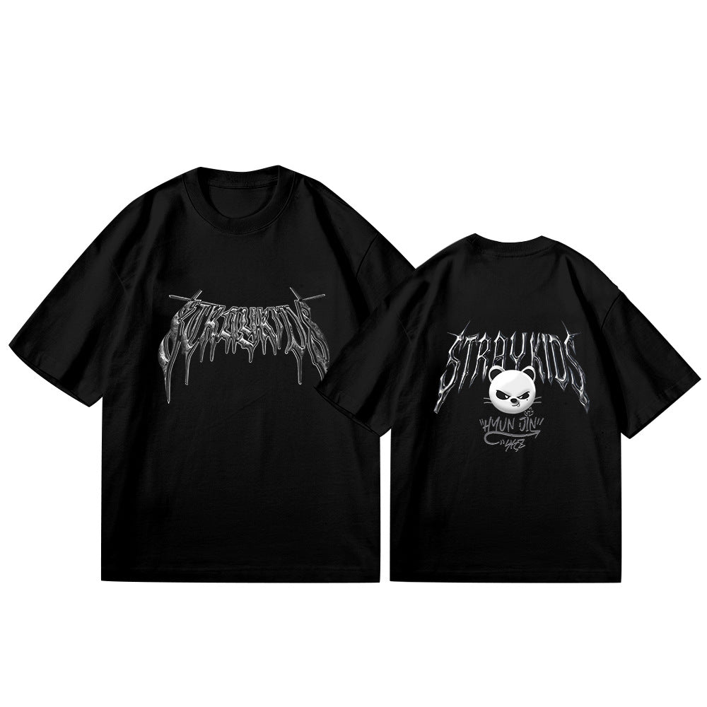 KPOP Evil Cartoon Logo Cotton T-Shirt