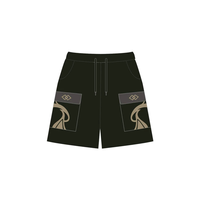 Casual ZhongLi Cos Short-sleeved T-shirt Shorts