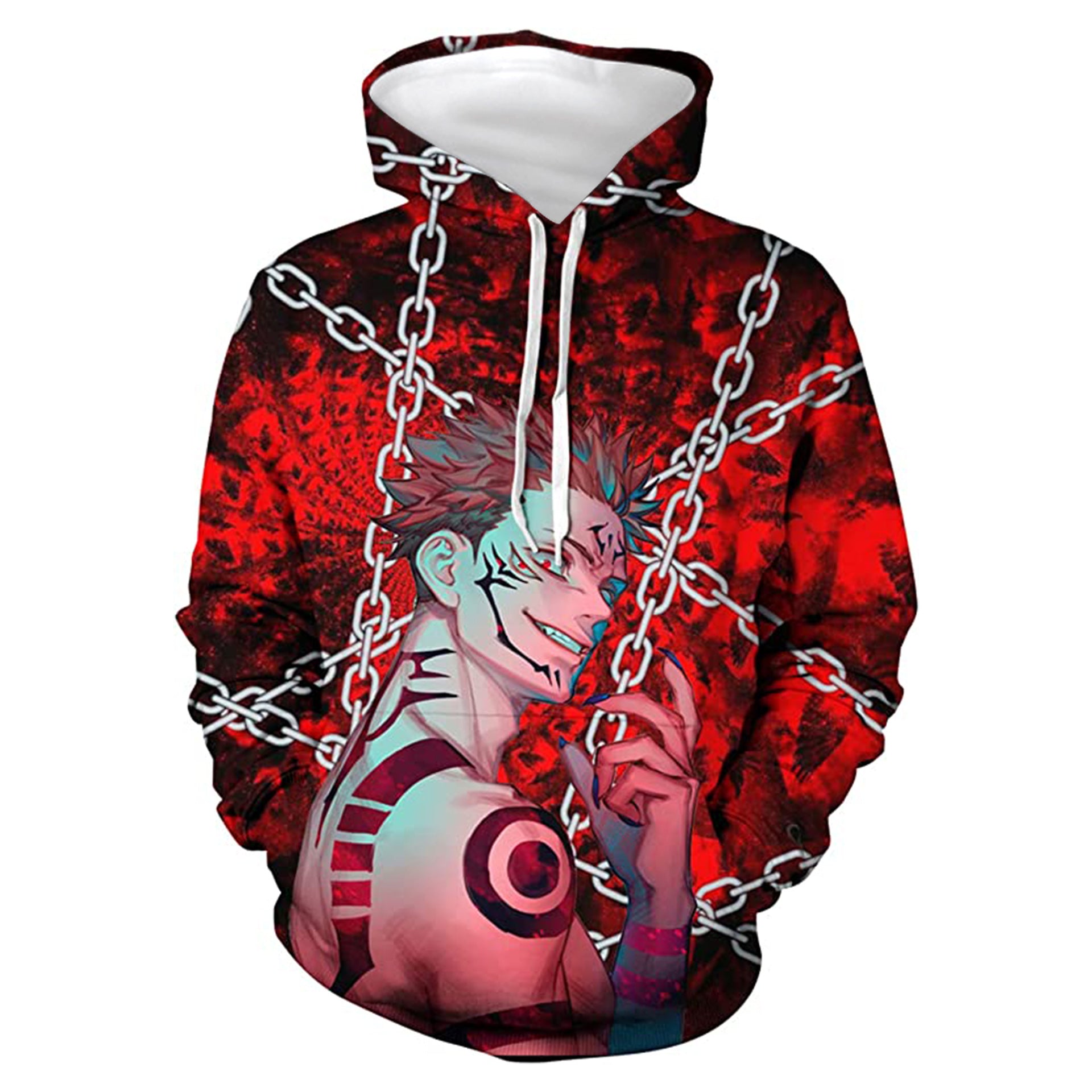 Men's Anime 3D Printed Sports Cosplay Hoodie