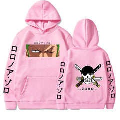 Unisex Trendy Zoro Printed Pullover Hoodie