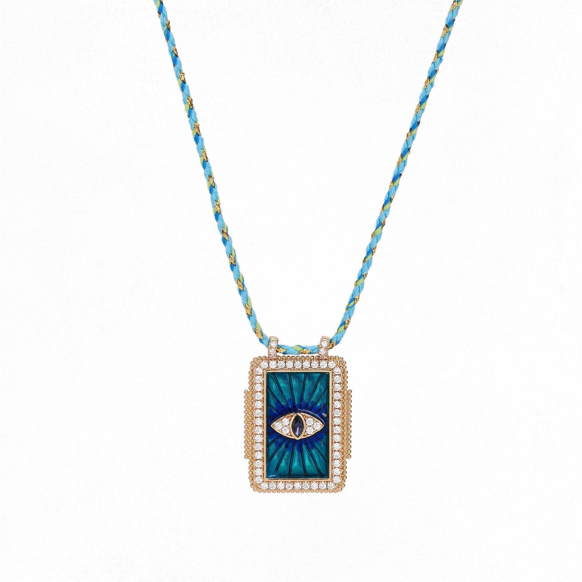Bohemian Style Tarot Card Necklace