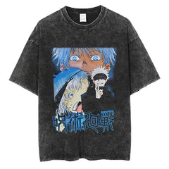 Men's Anime Printed Summer Loose Casual T-shirt