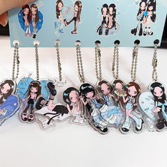 H2H "FOCUS" Cartoon Acrylic Keychain Set
