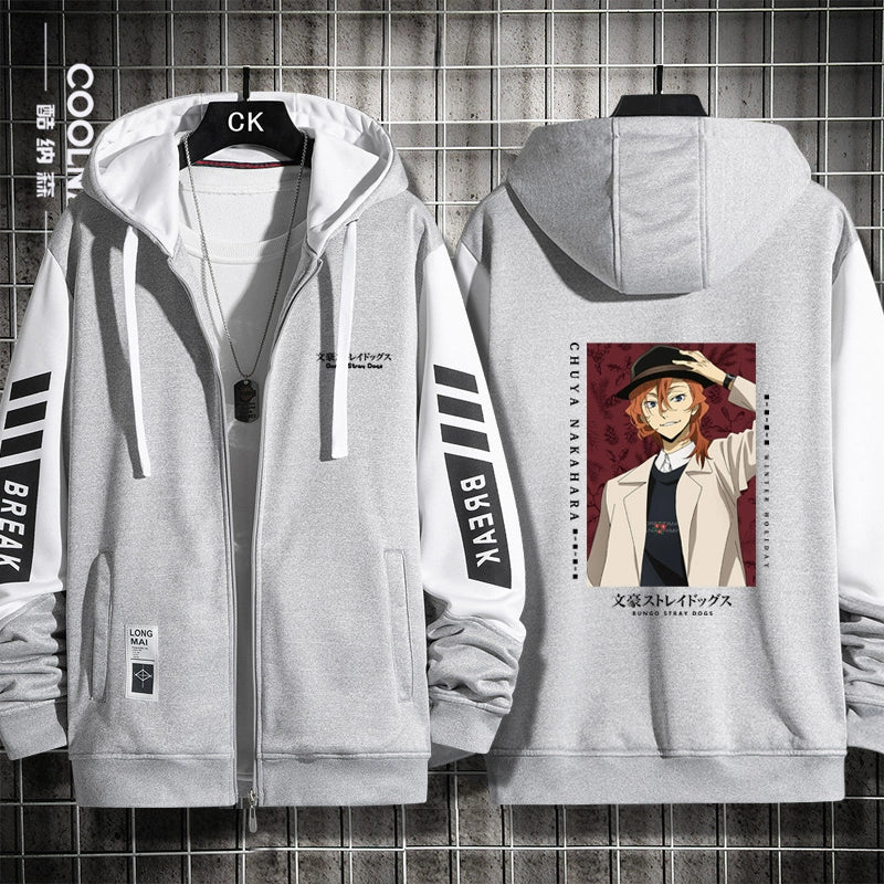 Trendy Anime Zipper Thin Cardigan Hoodie