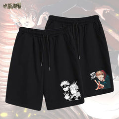 Casual Men's Anime Summer Elastic Sports Shorts