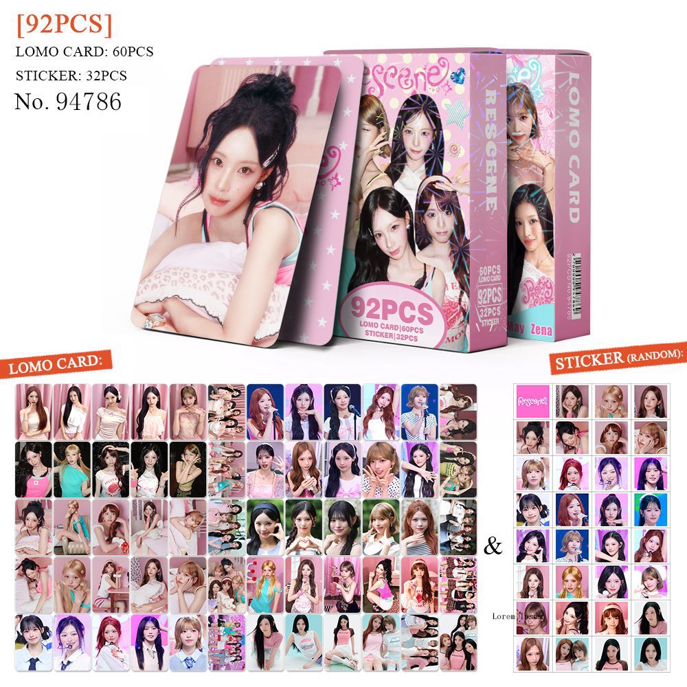 92PCS RESCENE "Pretty Girl" Photocard Sticker
