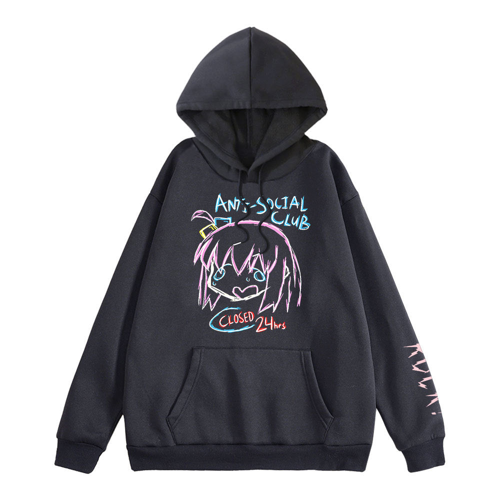 Unisex Casual Anime Graphic Print Hoodie