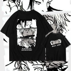 Trendy Anime Print Cotton Short Sleeve T-Shirt