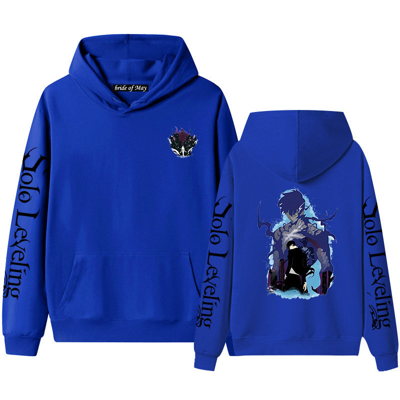 Trendy Anime Graphic Print Hoodie
