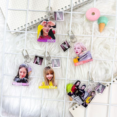 ROSE JISOO Acrylic Keychain