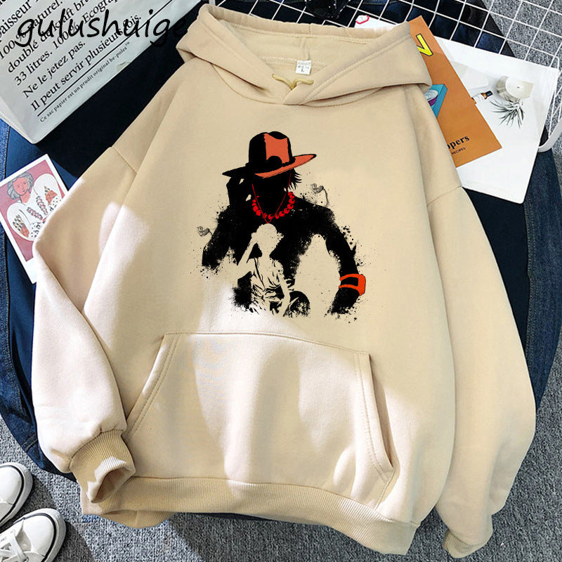 Zoro Printed Casual Pullover Hoodie