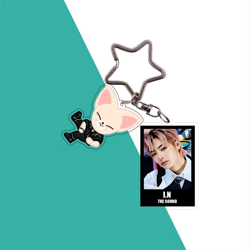 Cute Kpop Photo Keychain