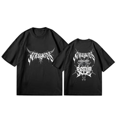 Kpop Logo Print Short Sleeve T-shirt