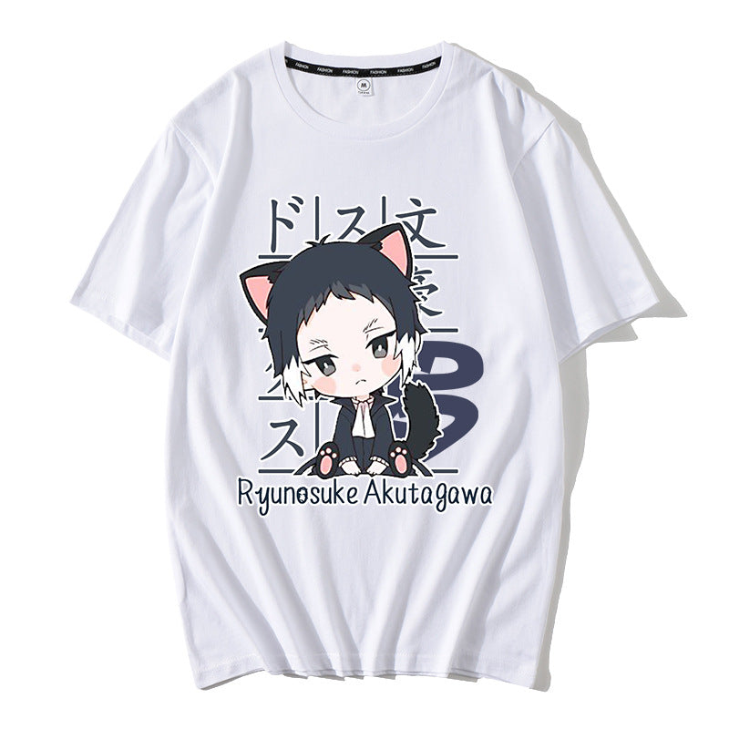 Casual Anime Graphic Short Sleeve T-Shirt