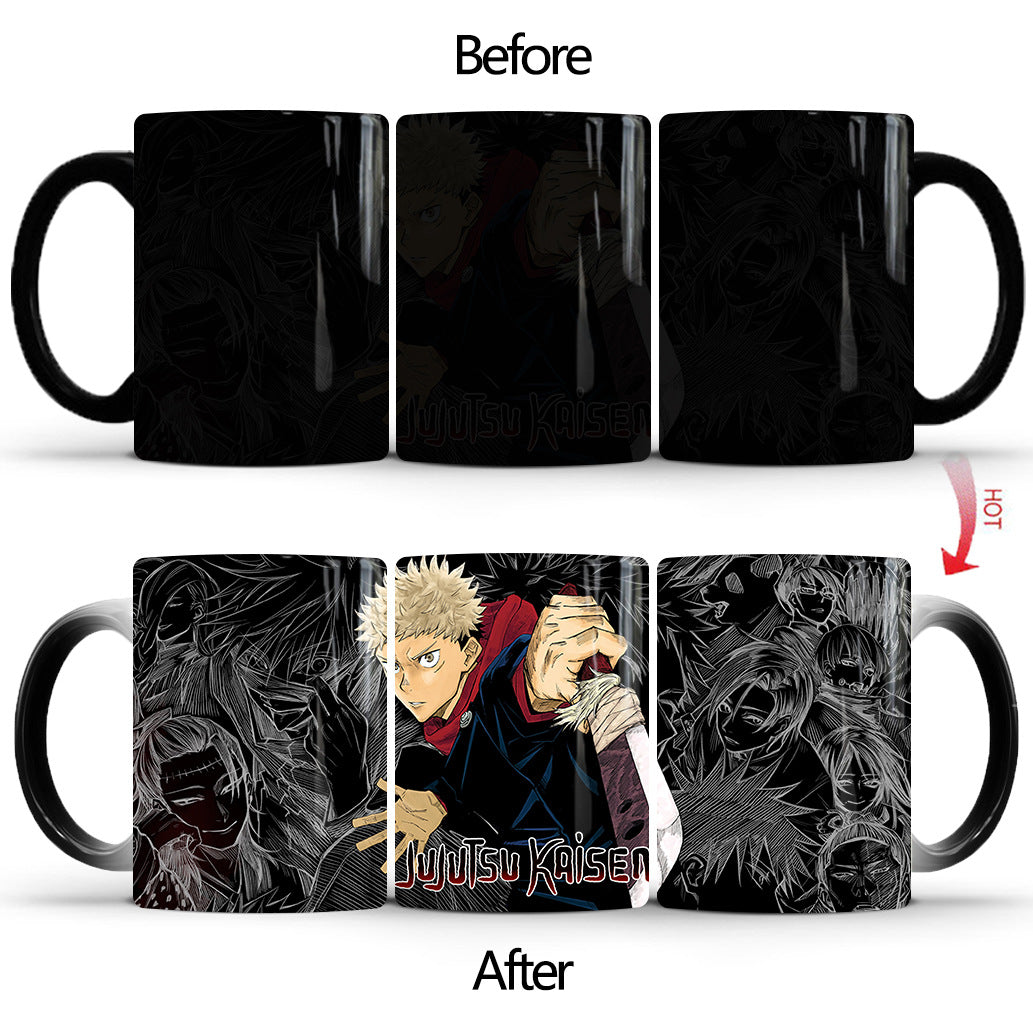 Heat-sensitive Anime Color-changing Ceramic Mug