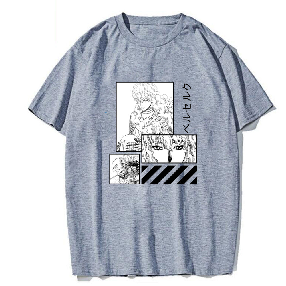 Unisex Anime Loose Short Sleeve T-shirt