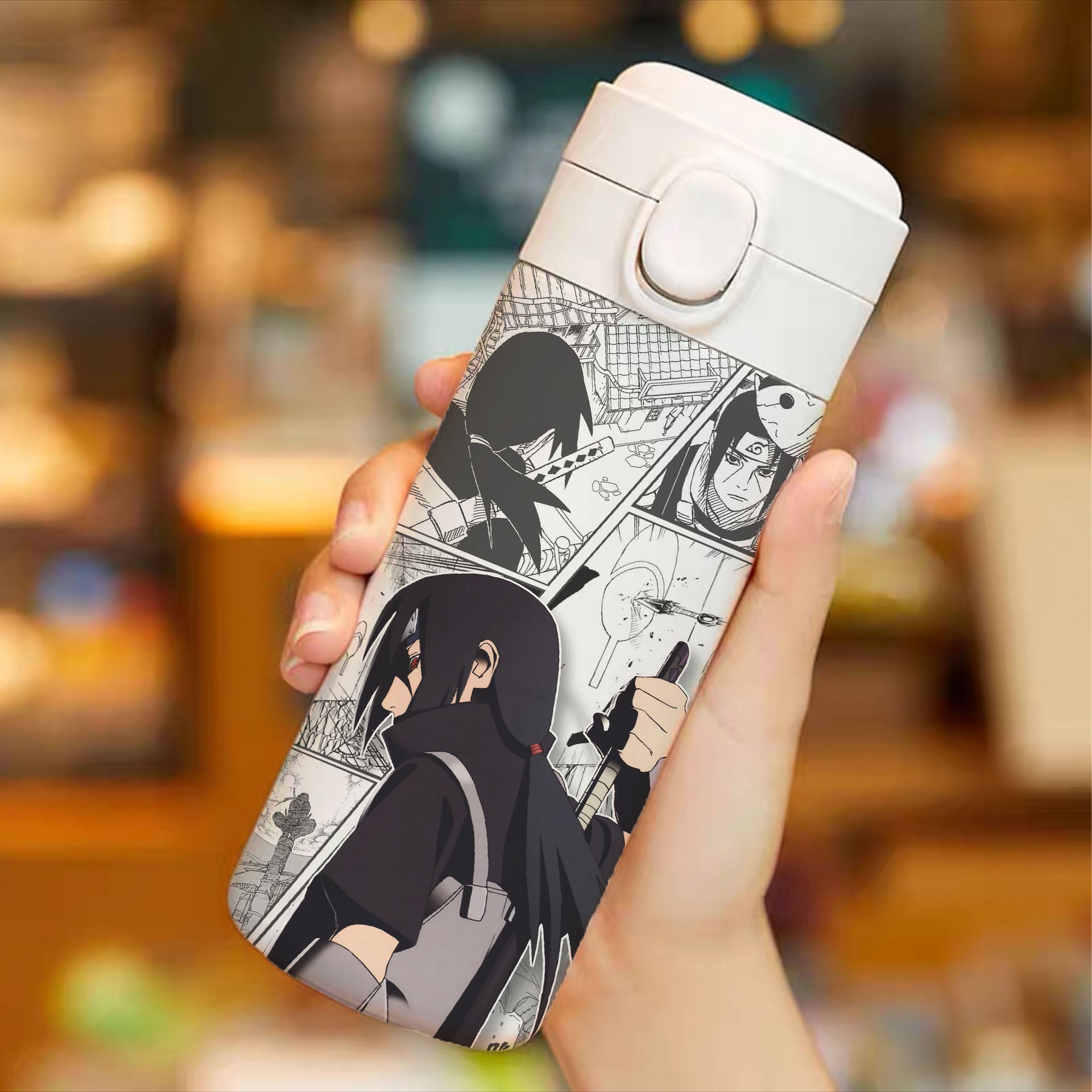 Cool Anime Straw Thermos Cup