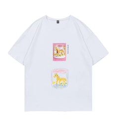 Eunchae Same Printed Cotton Short-sleeved T-shirt