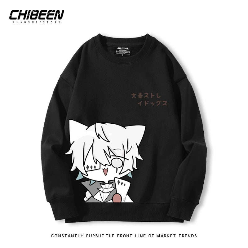 Unisex Dazai Anime Crew Neck Sweatshirt