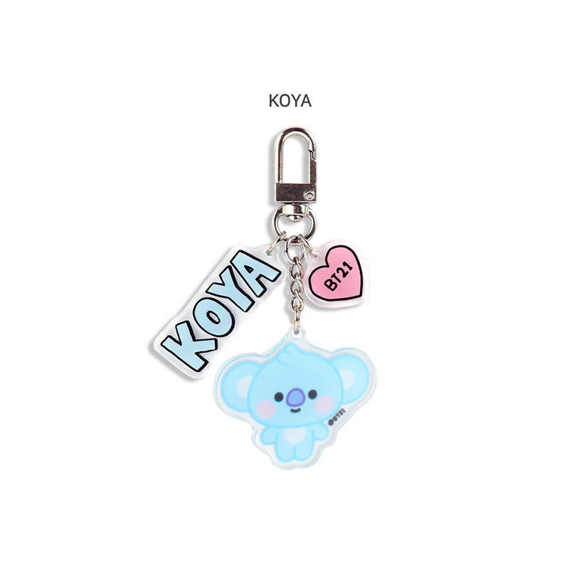 KPOP Acrylic Double-sided Transparent Keychain