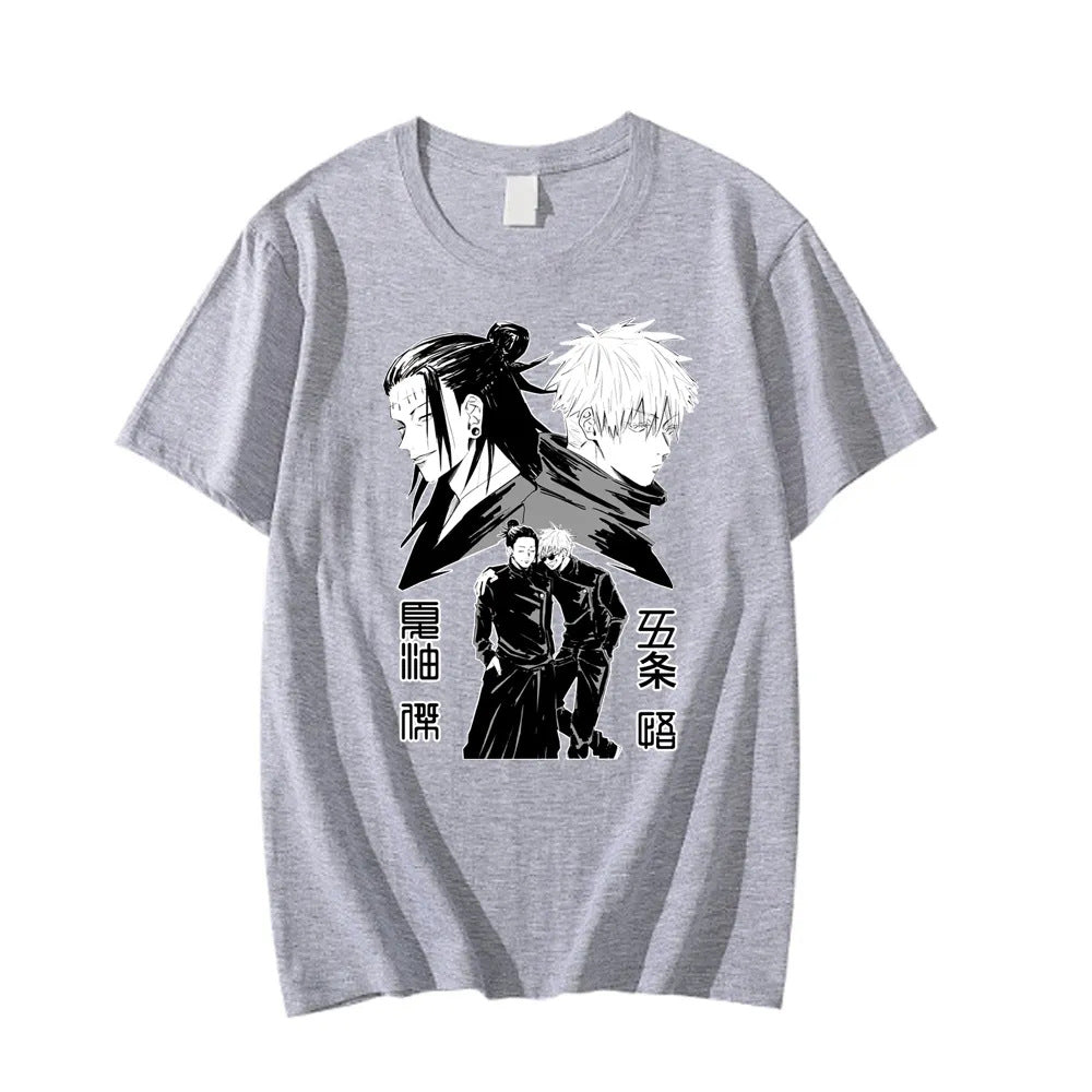 Versatile Anime GOJO Crew Neck Short-sleeved T-shirt