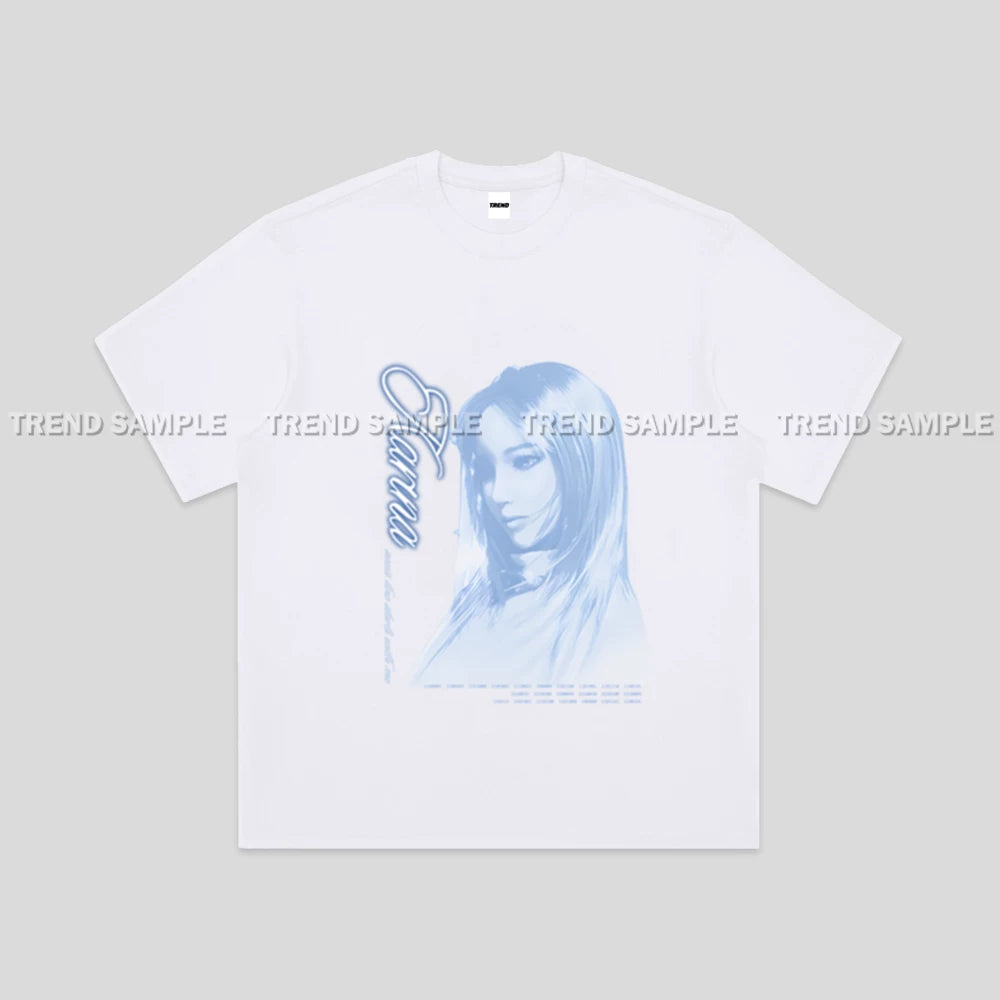 KARINA GISELLE WINTER NINGNING Graffiti Print T-shirt