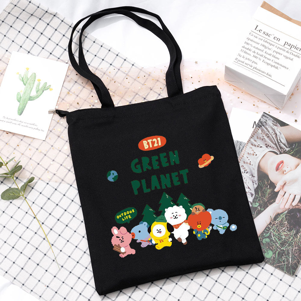 Kpop The Green Planet Shoulder Canvas Bag