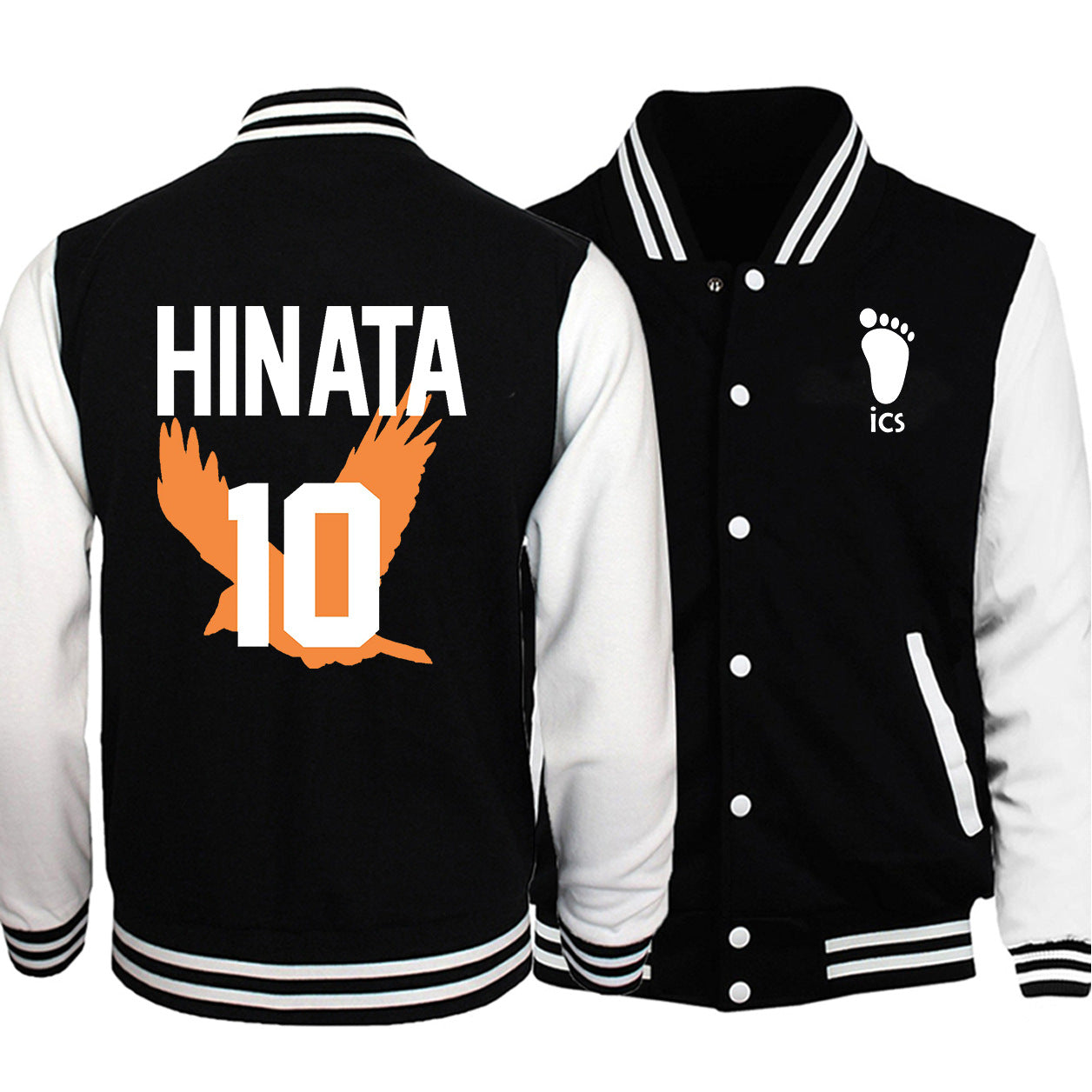 Unisex Nekoma Anime Printed Baseball Jacket