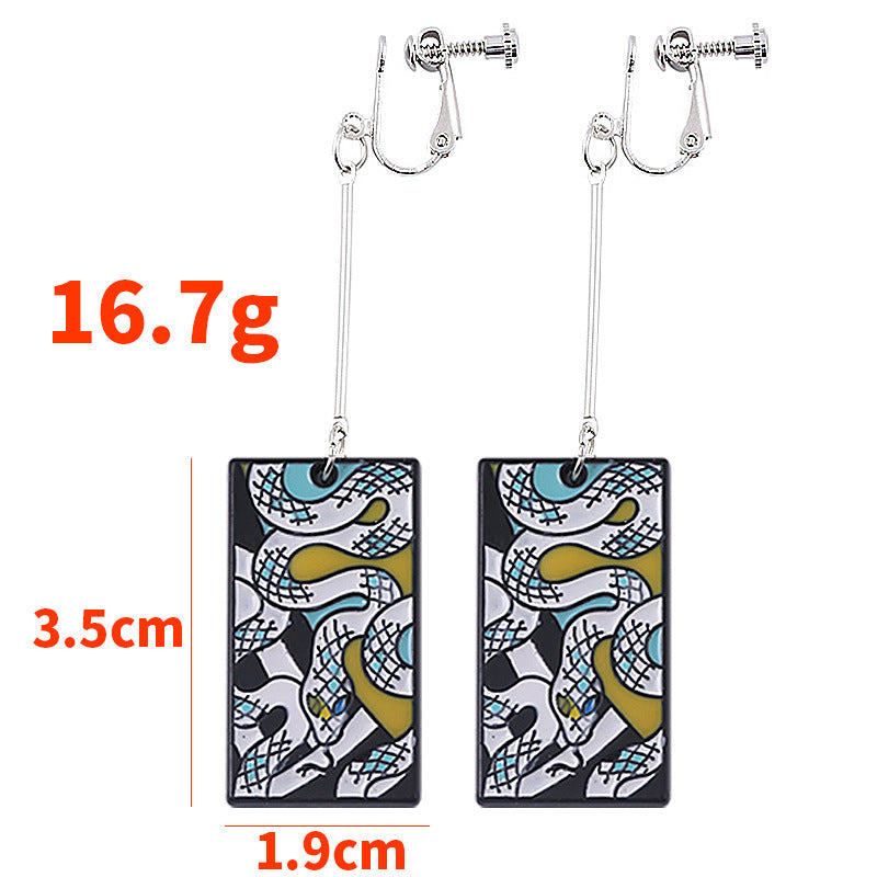 Trendy Tomioka Anime Ear Clips Earrings