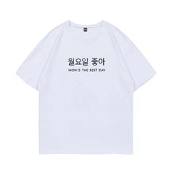 Karina Winter Letter Round Neck T-shirt