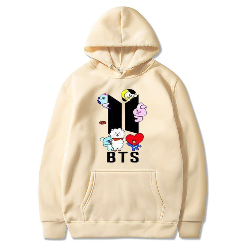 Women's Trendy Kpop Printed Casual Hoodie