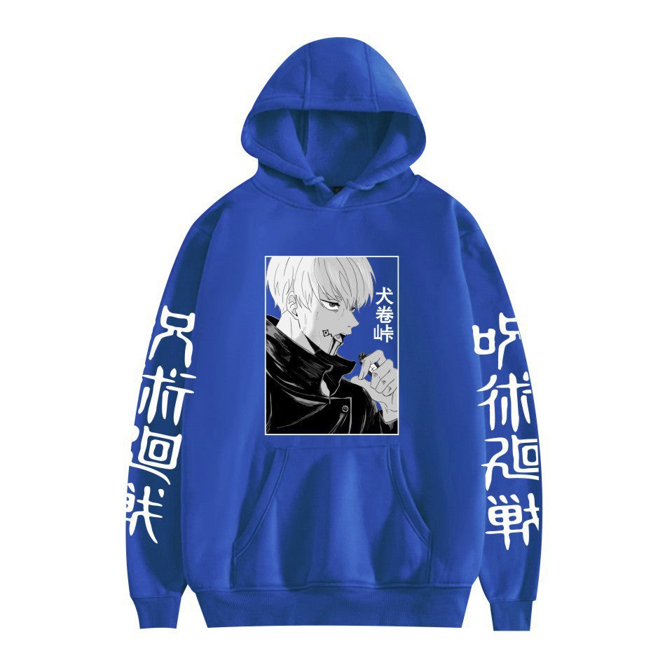 Unisex Anime Graphic Printed Pullover Hoodie