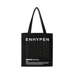 KPOP Logo Canvas Shoulder Bag