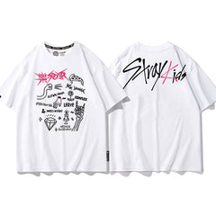Women's Kpop Graphic Short-sleeved T-shirt