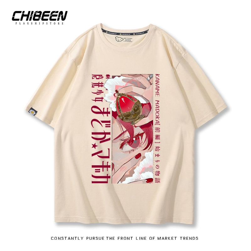 Casual Anime Short-sleeved Cotton Tee