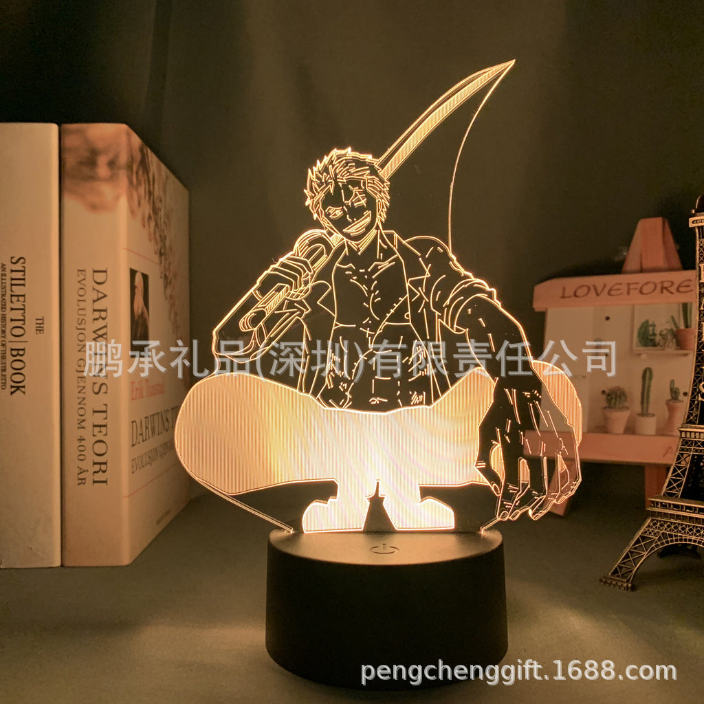 Colorful Luffy 3D Night Light