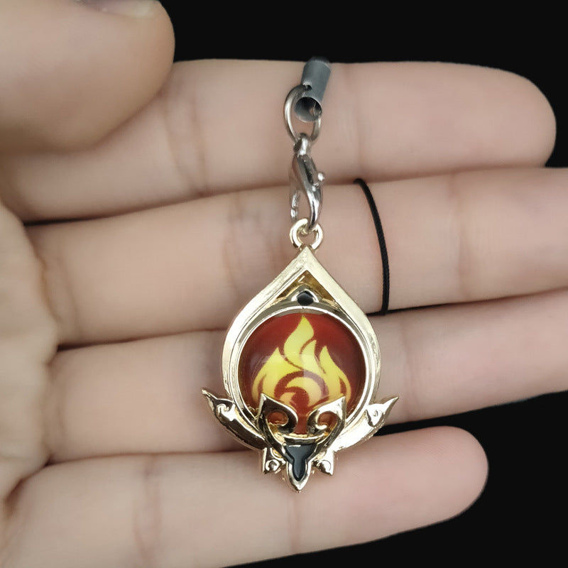 Luminous Game Keychain Lanyard Pendant