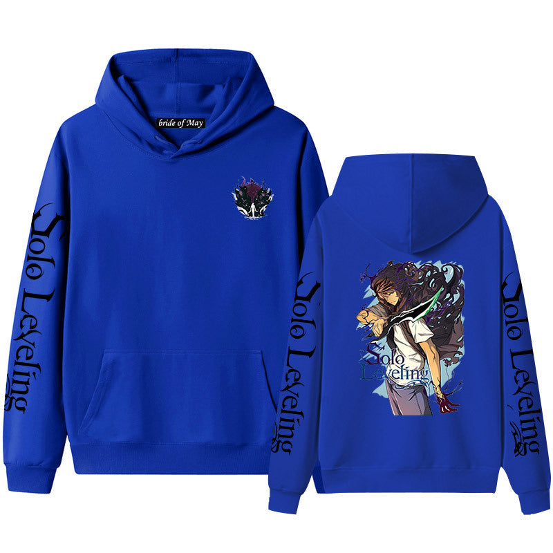 Trendy Anime Graphic Print Hoodie