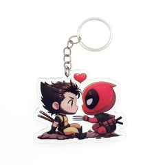 Deadpool and Wolverine Acrylic Keychain Pendant