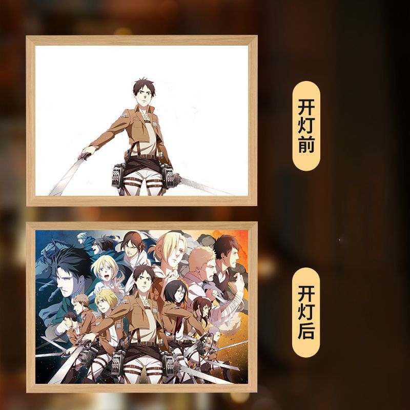 Anime Photo Frame Luminous Painting Night Light
